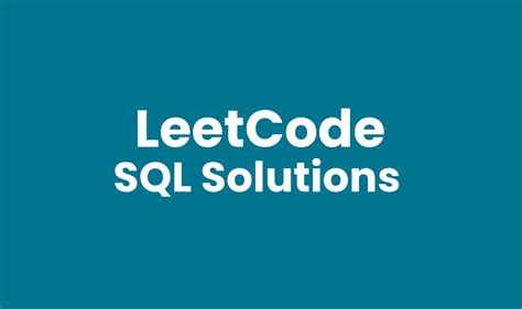 Hi, this repo contains answers for all the <b>SQL</b> questions on <b>LeetCode</b>. . Leetcode sql 70